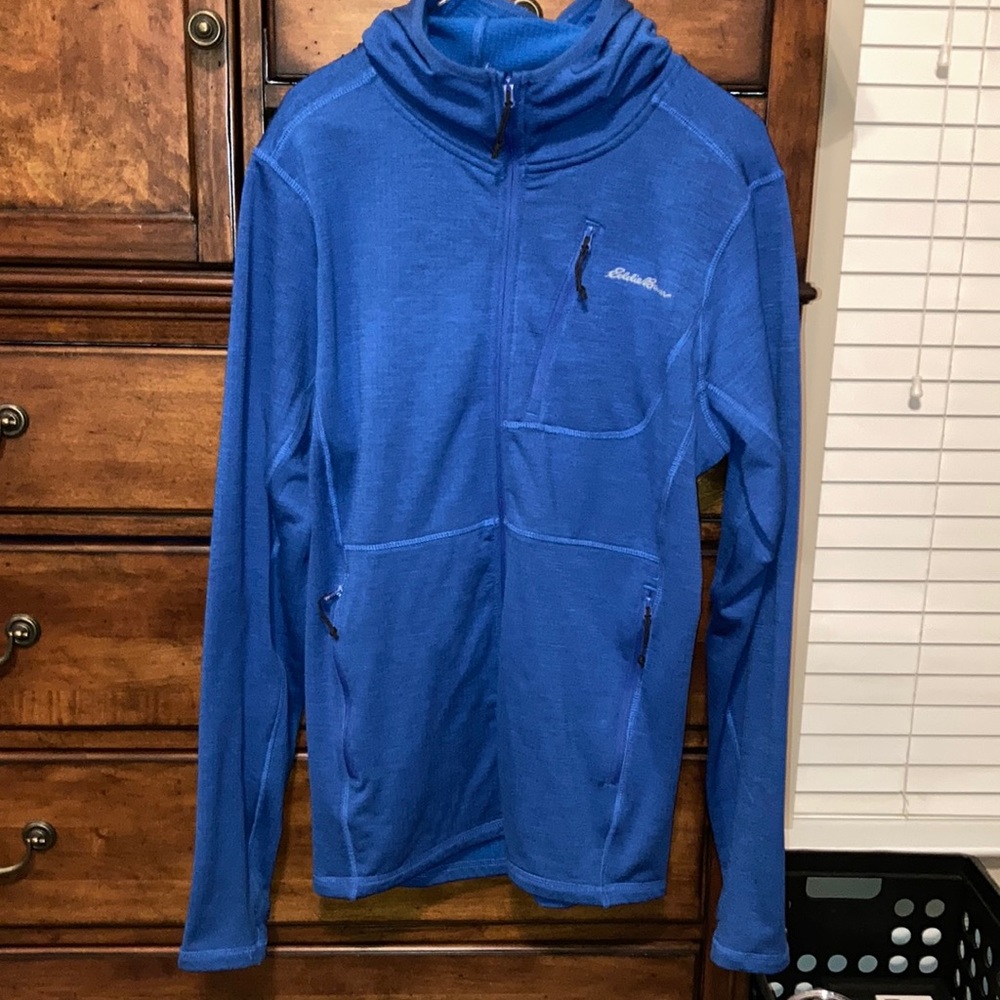 Eddie Bauer men’s large performance jacket. Blue. Adult male Medium